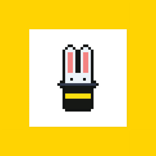 Pixel Bunny in Hat