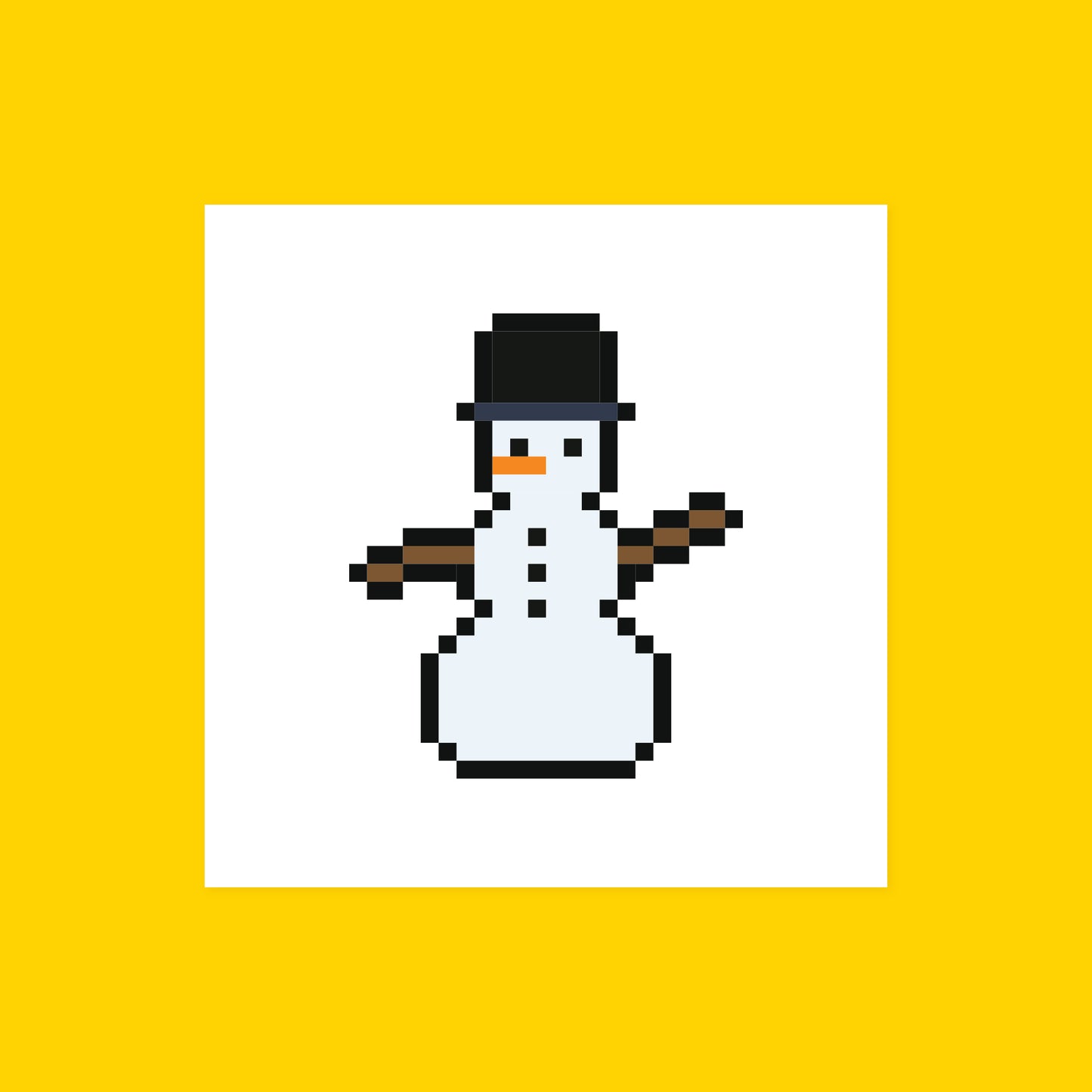 Pixel Snowman