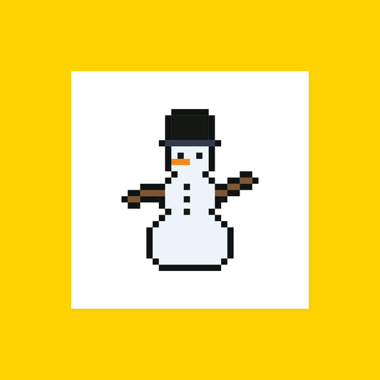Pixel Snowman